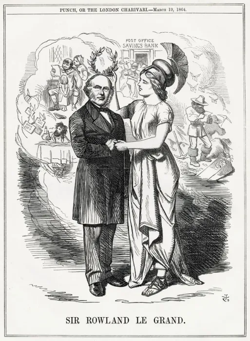 Framed Print : Cartoon, Sir Rowland Le Grand Framed Print : Cartoon, Sir Rowland Le Grand