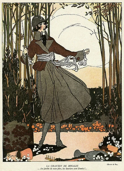 Cartoon, The Song of Rosalie, WW1
