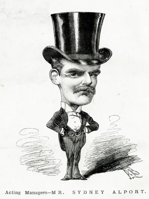 Framed Print : Cartoon, Sydney Alport, Acting Manager, Vaudeville Theatre Framed Print : Cartoon, Sydney Alport, Acting Manager, Vaudeville Theatre