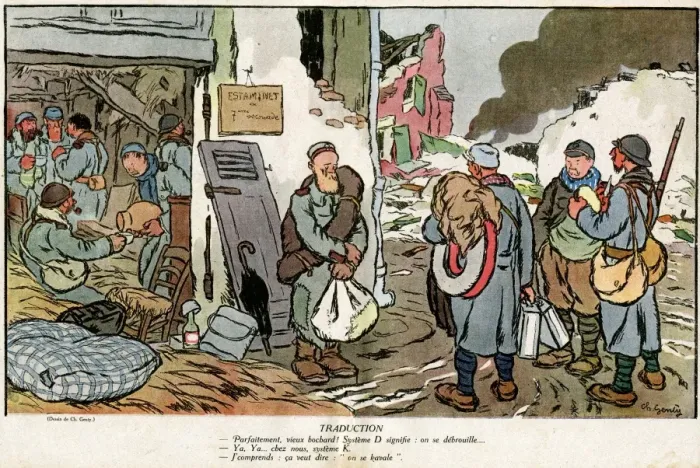 Framed Print : Cartoon, Translation, WW1 Framed Print : Cartoon, Translation, WW1