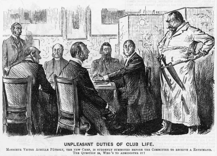 Framed Print : Cartoon, Unpleasant Duties of Club Life Framed Print : Cartoon, Unpleasant Duties of Club Life