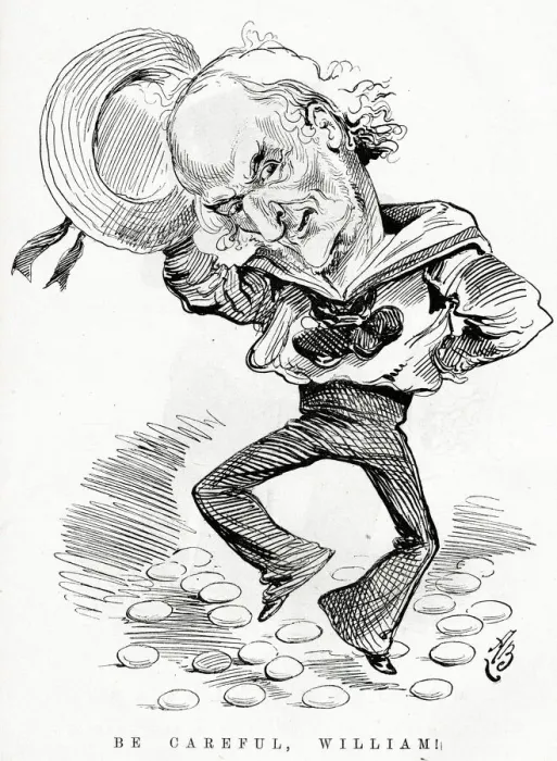 Framed Print : Cartoon, W E Gladstone, Be Careful, William Framed Print : Cartoon, W E Gladstone, Be Careful, William