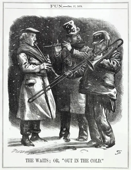 Framed Print : Cartoon, The Waits; or, Out in the Cold (Liberal Party)
