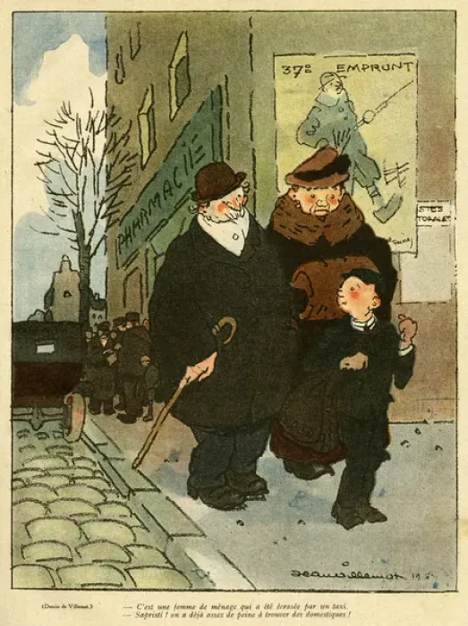 Framed Print : Cartoon, Walking past an accident Framed Print : Cartoon, Walking past an accident