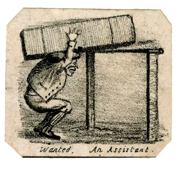 Framed Print : Cartoon - Wanted, An Assistant Framed Print : Cartoon - Wanted, An Assistant