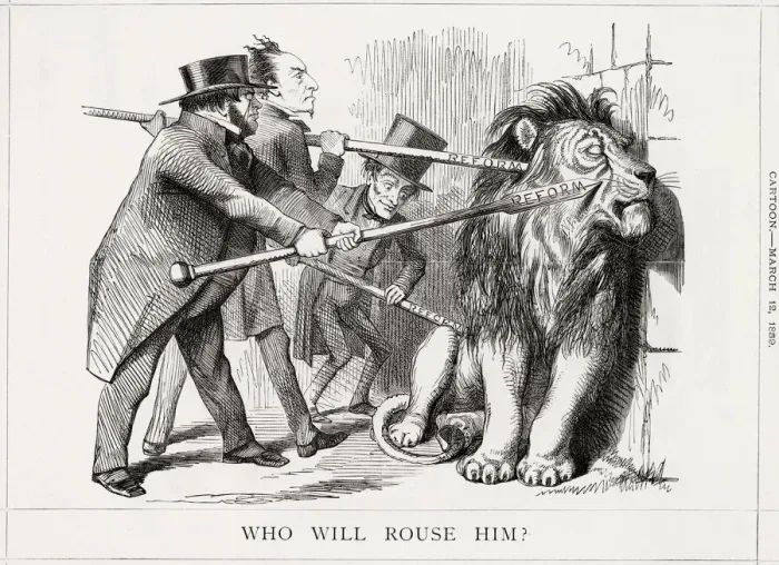 Framed Print : Cartoon, Who Will Rouse Him? Framed Print : Cartoon, Who Will Rouse Him?