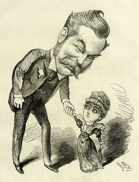 Cartoon, Ws Gilbert and May Fortescue