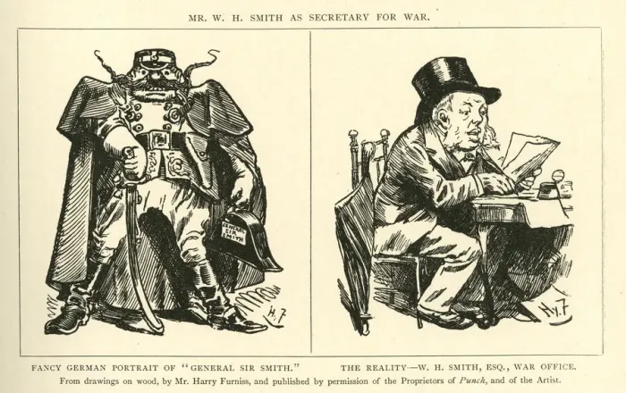 Framed Print : Cartoons, W H Smith as Secretary for War Framed Print : Cartoons, W H Smith as Secretary for War