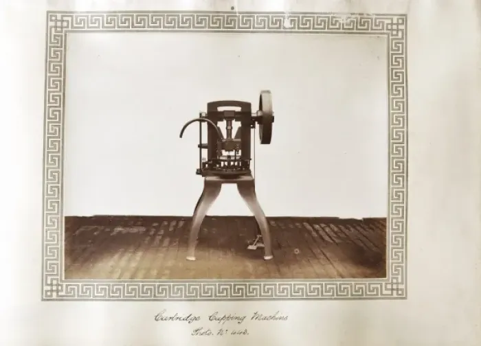 Framed Print : Cartridge cupping machine Framed Print : Cartridge cupping machine