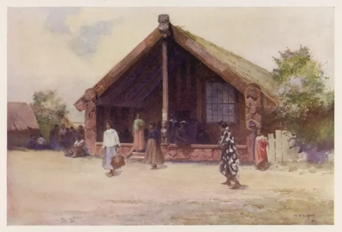 Framed Print : Carved Maori House Framed Print : Carved Maori House