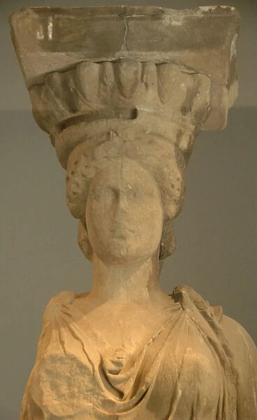 Caryatid of the Erechtheion. Athens 421-407 BC. Original. Th