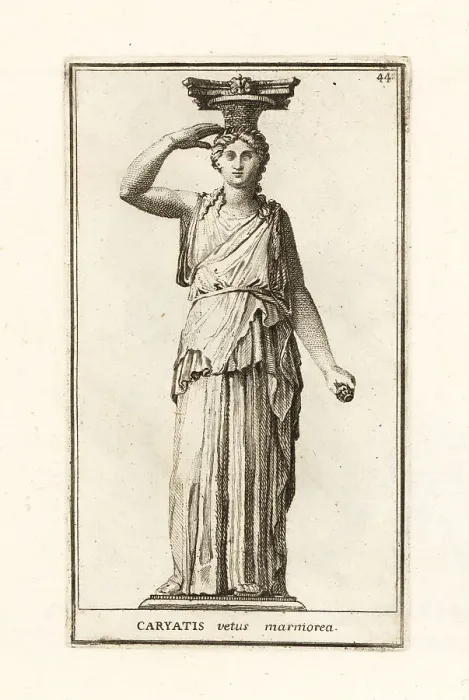 Framed Print : A caryatid from an unknown building in Rome Framed Print : A caryatid from an unknown building in Rome