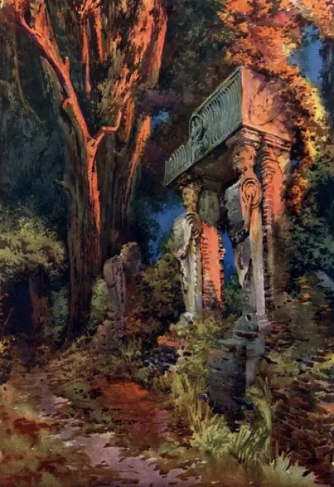 Framed Print : Caryatides at the Villa Ginnetti, Velletri, Italy Framed Print : Caryatides at the Villa Ginnetti, Velletri, Italy