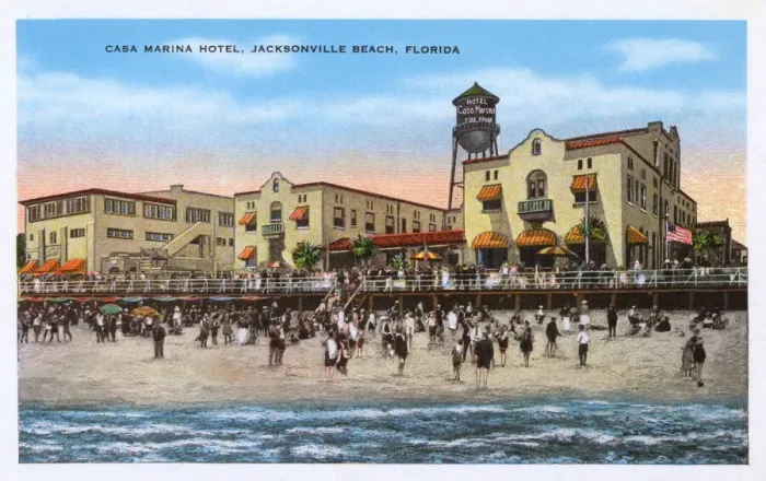 Framed Print : Casa Marina Hotel, Jacksonville beach, Florida, USA Framed Print : Casa Marina Hotel, Jacksonville beach, Florida, USA