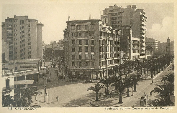 Casablanca, Morocco - Boulevard of the 4th Zouaves