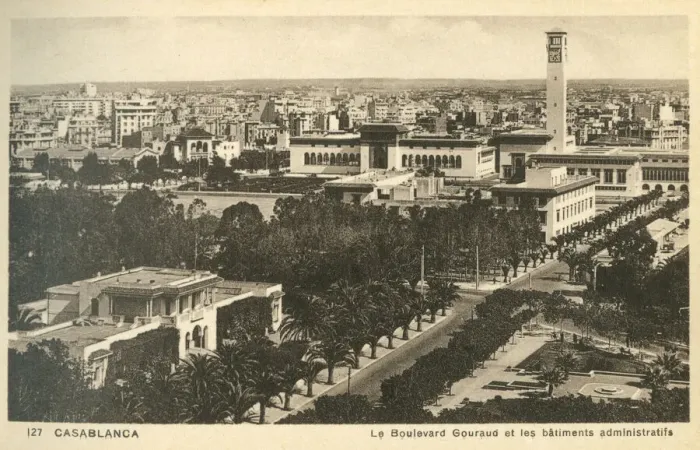 Framed Print : Casablanca, Morocco - Boulevard Gourand Framed Print : Casablanca, Morocco - Boulevard Gourand