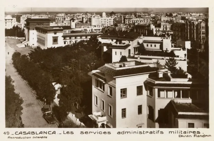 Framed Print : Casablanca, Morocco - Military administrative services Framed Print : Casablanca, Morocco - Military administrative services