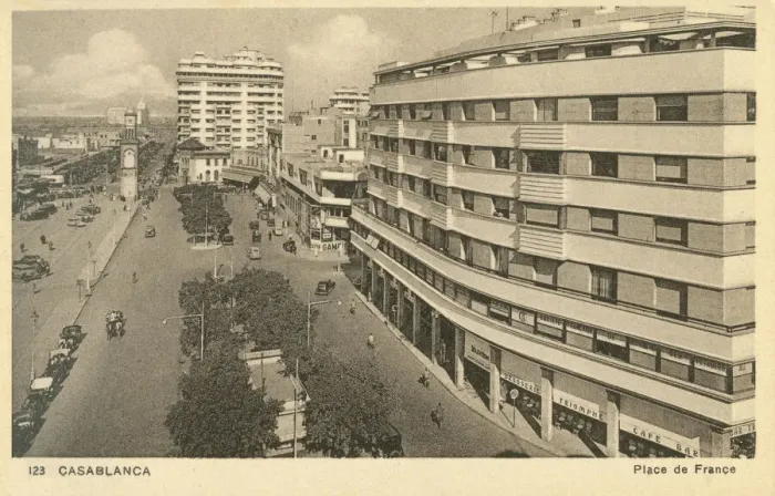 Framed Print : Casablanca, Morocco - Place de France Framed Print : Casablanca, Morocco - Place de France