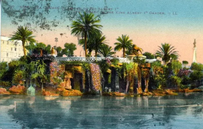 Framed Print : The Cascade, Garden of King Albert the 1st - Le Jardin Alber Framed Print : The Cascade, Garden of King Albert the 1st - Le Jardin Alber