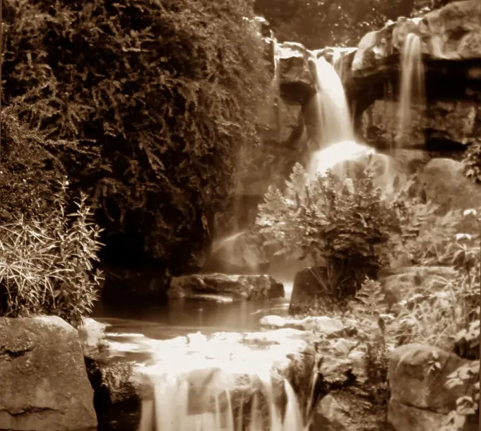 Framed Print : Cascade waterfall, Battersea Park, London Framed Print : Cascade waterfall, Battersea Park, London