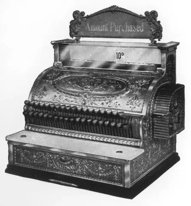 Framed Print : Cash Register 1909 Framed Print : Cash Register 1909