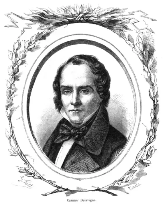 Framed Print : Casimir Delavigne Framed Print : Casimir Delavigne