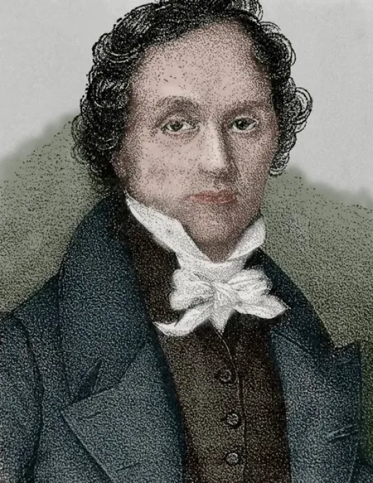 Framed Print : Casimir Delavigne (1793-1843). French poet and dramatist. Co Framed Print : Casimir Delavigne (1793-1843). French poet and dramatist. Co