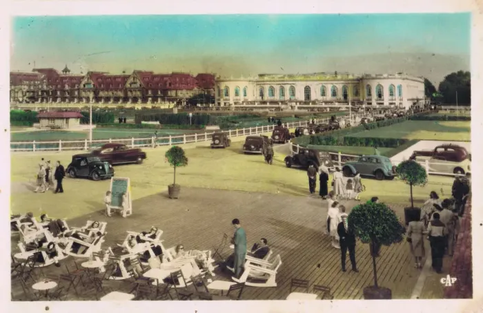 Framed Print : Casino at Deauville from the gardens Framed Print : Casino at Deauville from the gardens