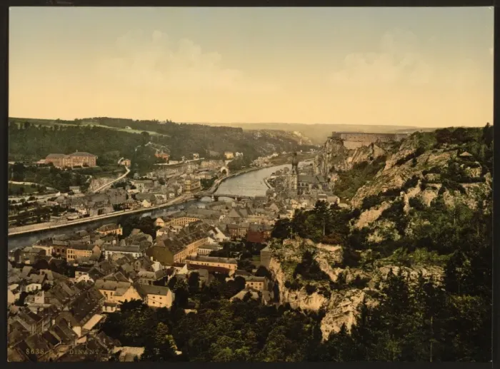 Framed Print : From the Casino garden, Dinant, Belgium Framed Print : From the Casino garden, Dinant, Belgium