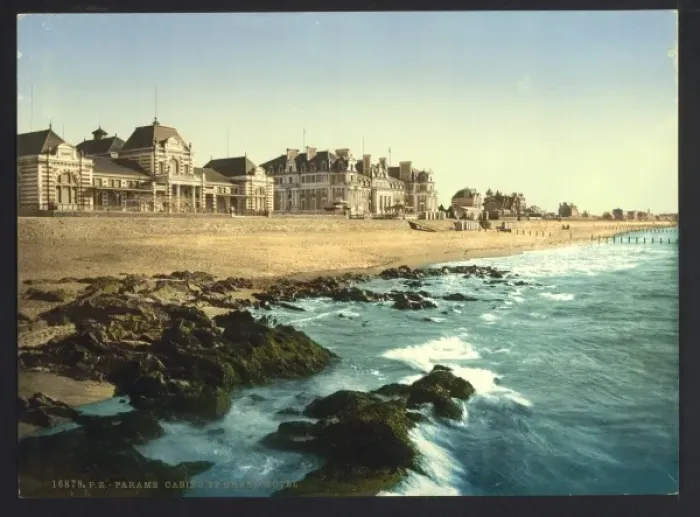 Framed Print : Casino and Grand Hotel, Parame, France Framed Print : Casino and Grand Hotel, Parame, France