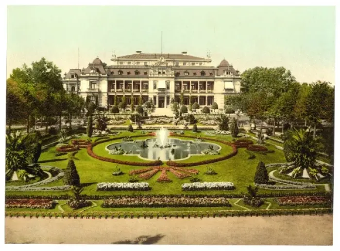 Framed Print : Casino with Palm Garden, Frankfort on Main (i. e. Frankfurt a Framed Print : Casino with Palm Garden, Frankfort on Main (i. e. Frankfurt a