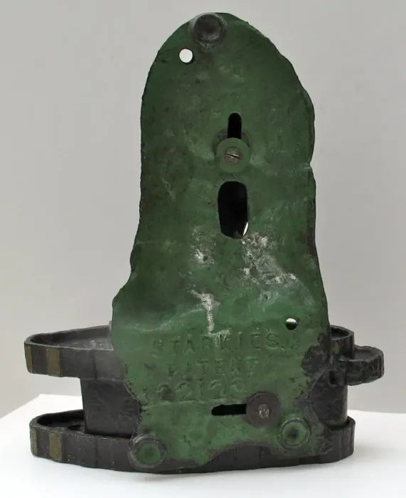Framed Print : Cast Iron Starkies Patent Money Bank modelled as a cannon Framed Print : Cast Iron Starkies Patent Money Bank modelled as a cannon