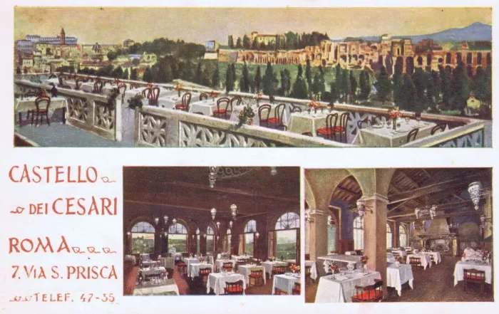 Framed Print : Castello Dei Cesari Restaurant, Rome 1920s Framed Print : Castello Dei Cesari Restaurant, Rome 1920s