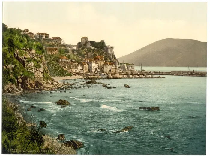Framed Print : Castelnuovo, general view, Dalmatia, Austro-Hungary Framed Print : Castelnuovo, general view, Dalmatia, Austro-Hungary
