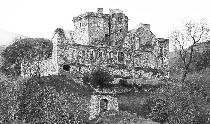 Framed Print : Castle Campbell Victorian period Framed Print : Castle Campbell Victorian period
