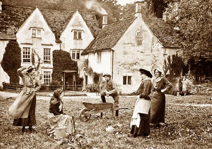 Framed Print : Castle Combe Victorian period Framed Print : Castle Combe Victorian period