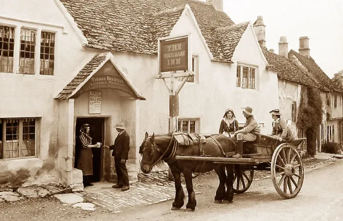 Framed Print : Castle Combe Victorian period Framed Print : Castle Combe Victorian period
