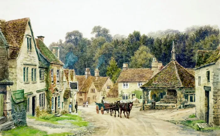 Framed Print : Castle Combe, Wiltshire