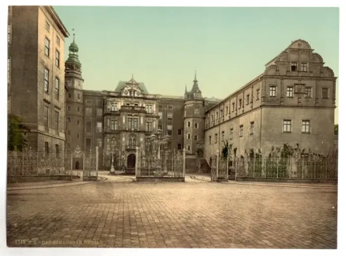 Framed Print : The Castle of Dessau, Anhalt, Germany Framed Print : The Castle of Dessau, Anhalt, Germany