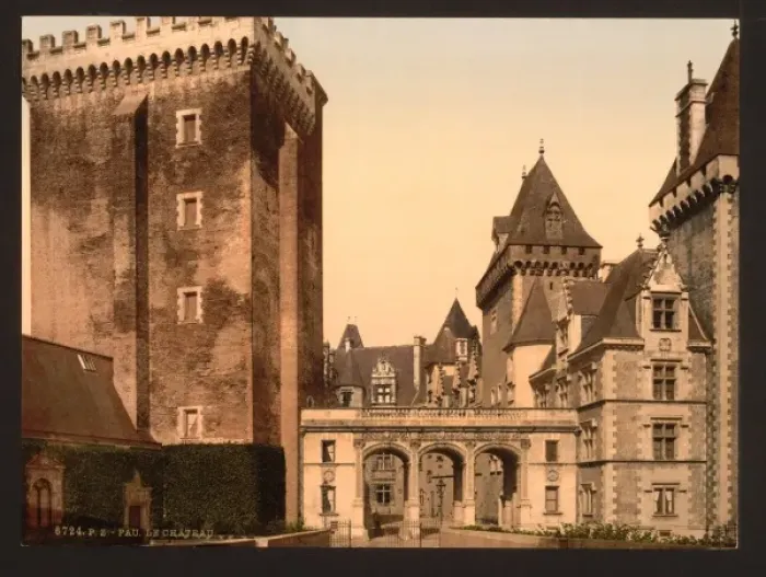 Framed Print : The castle from east front, Pau, Pyrenees, France Framed Print : The castle from east front, Pau, Pyrenees, France