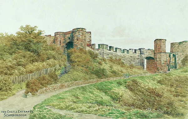 Castle entrance, Scarborough, North Yorkshire