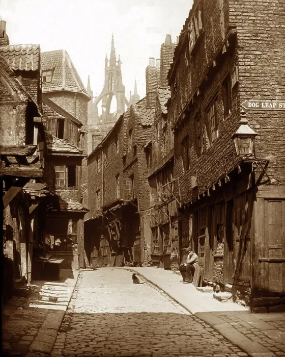 Framed Print : Castle Garth, Newcastle upon Tyne, Victorian period Framed Print : Castle Garth, Newcastle upon Tyne, Victorian period