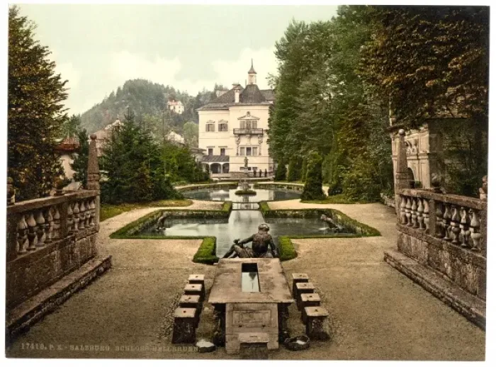 Framed Print : Castle Hellbrun (i. e. Hellbrunn), Salzburg, Austro-Hungary Framed Print : Castle Hellbrun (i. e. Hellbrunn), Salzburg, Austro-Hungary