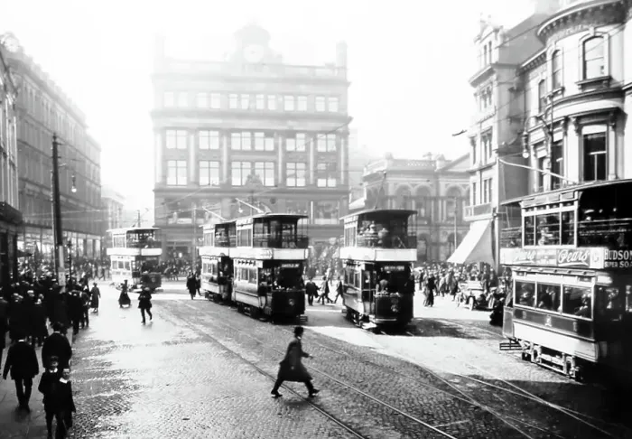 Framed Print : Castle Junction, Belfast, Ireland, early 1900s Framed Print : Castle Junction, Belfast, Ireland, early 1900s