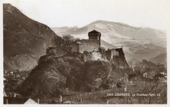 Framed Print : The castle at Lourdes, France Framed Print : The castle at Lourdes, France