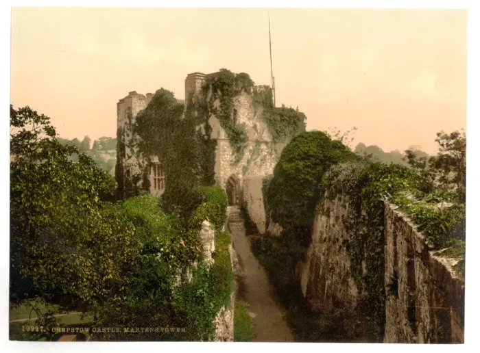 Framed Print : Castle, Martens Tower, Chepstow, England Framed Print : Castle, Martens Tower, Chepstow, England