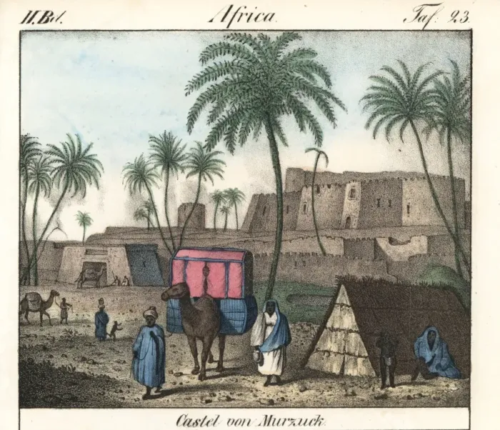 Framed Print : Castle of Murzuk, oasis town in the Sahara desert Framed Print : Castle of Murzuk, oasis town in the Sahara desert