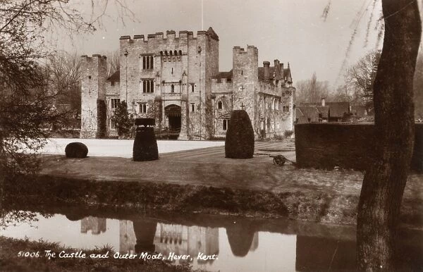 The Castle and Outer Moat, Hever, Kent