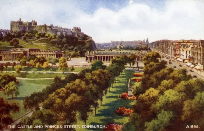 Framed Print : The Castle and Princes Street, Edinburgh, Midlothian Framed Print : The Castle and Princes Street, Edinburgh, Midlothian
