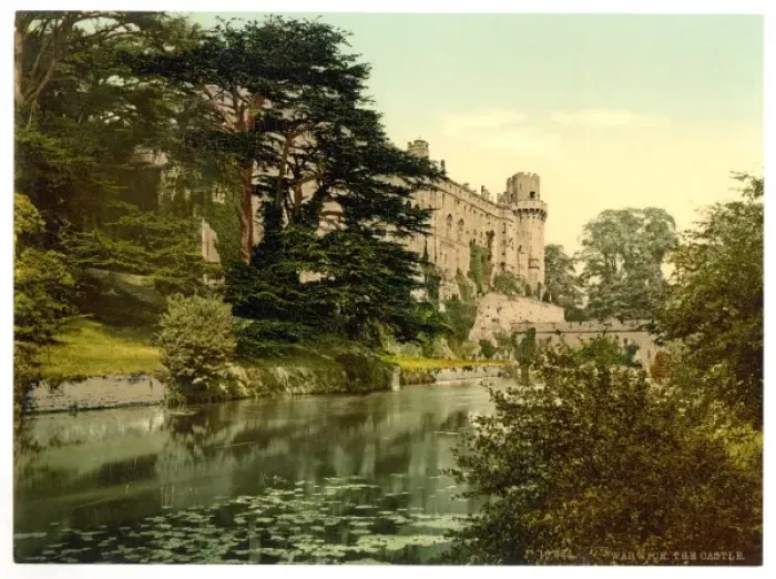 Framed Print : The castle from the river, Warwick, England Framed Print : The castle from the river, Warwick, England